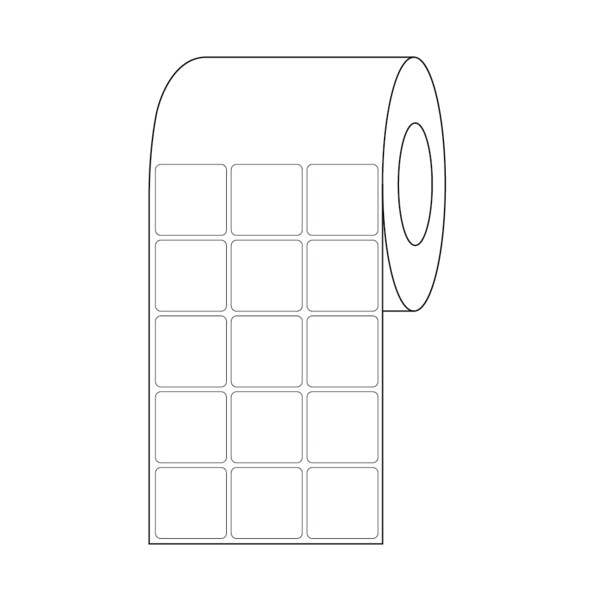 Nevs Xylene Resistant Slide Label, 15/16" x 15/16", 3 Across White CB-SL-TTP-3 - main
